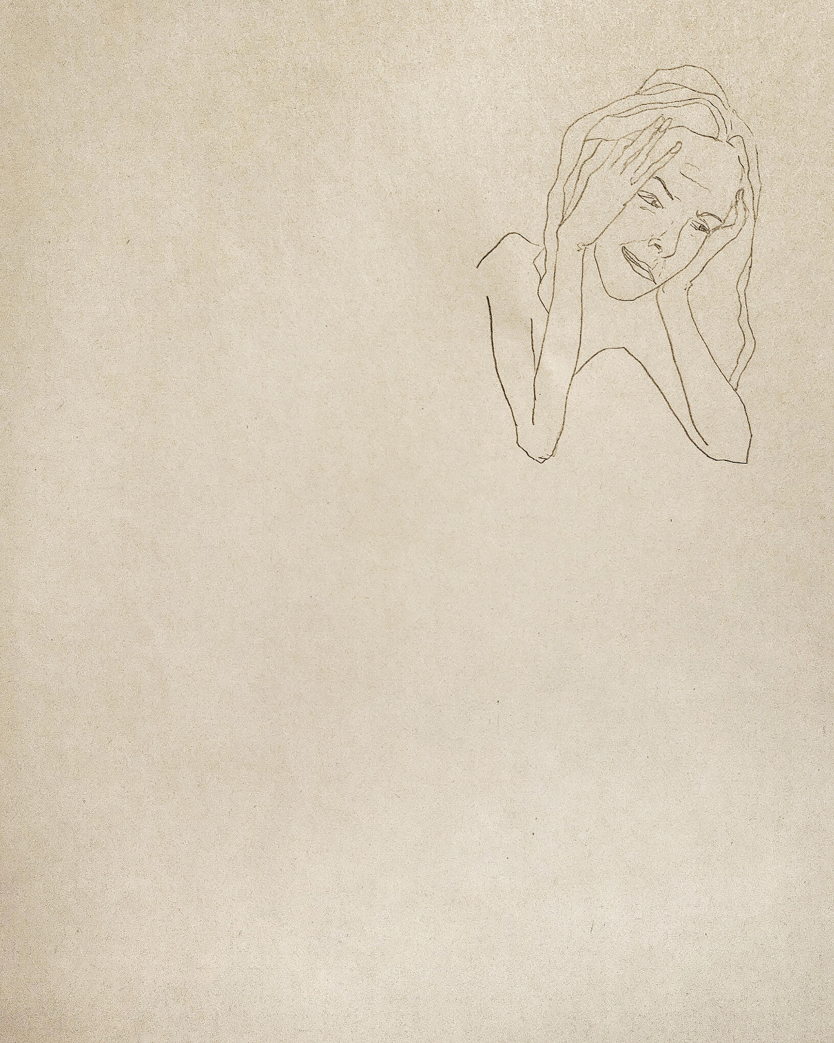 Untitled. Pencil on paper, 42 × 29.7 cm, 2024